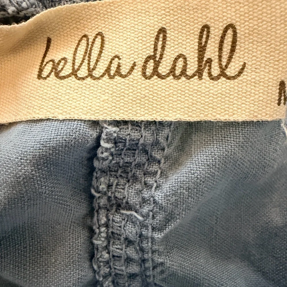 Bella Dahl Soft Tencel Blue Drawstring Mini Skirt